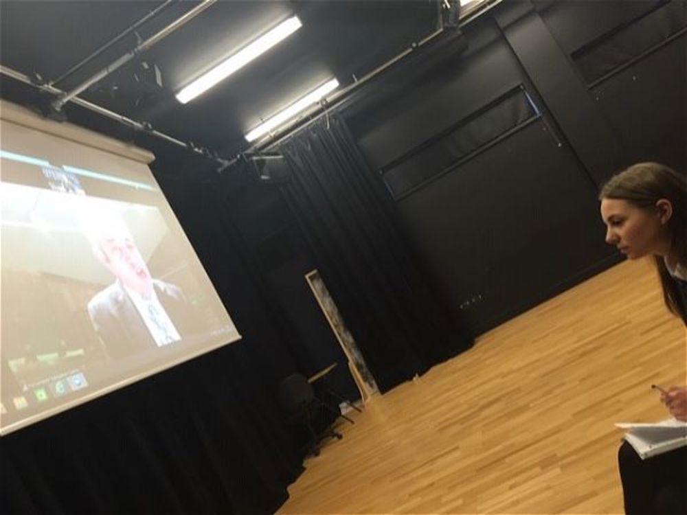 Politics students Skype with The Speaker of the House of Commons - Image