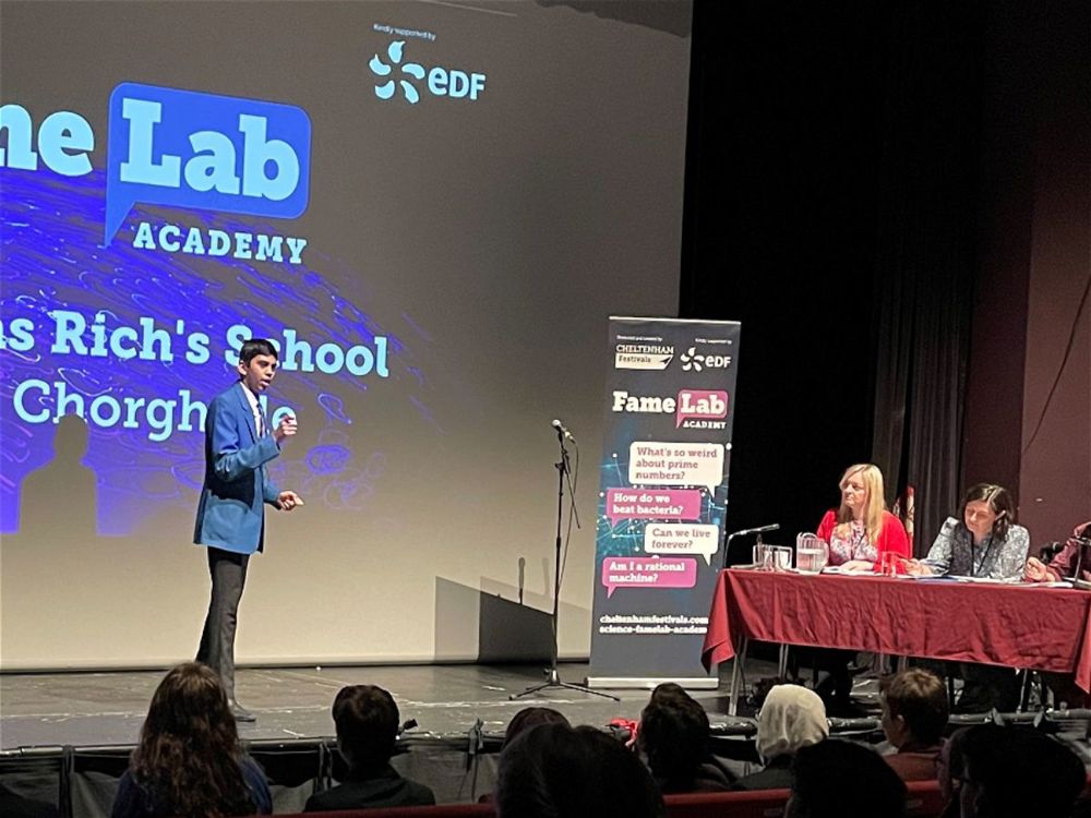 Aditya Wins Gloucestershire FameLab STEM Final - Image