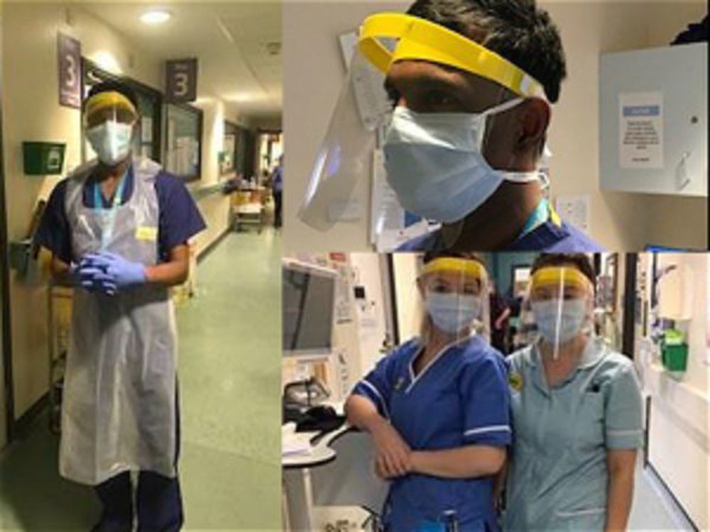 D&T Dept Makes Face Shields for Cheltenham Hospital - Image