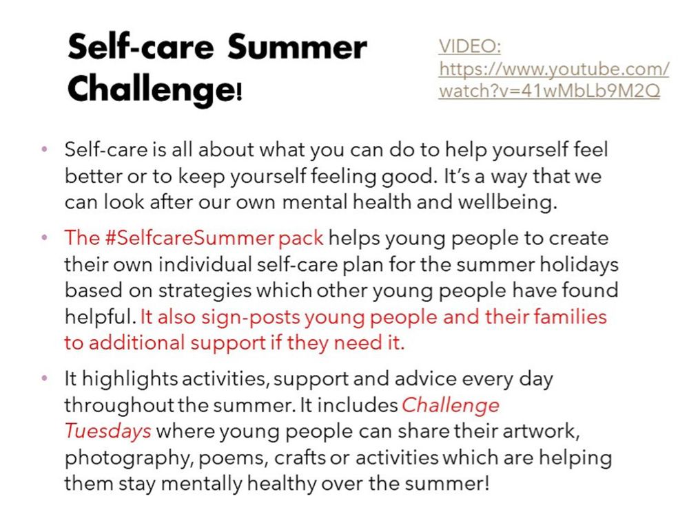 Self Care Summer Challenge - Image