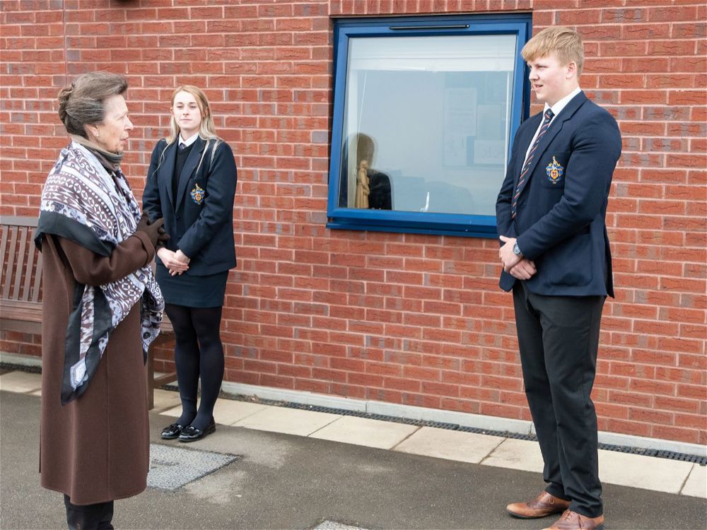 HRH The Princess Royal Visits Sir Thomas Rich's - Image